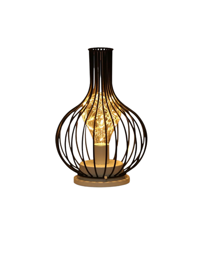 Lumiveil - Open Cage-Frame Sculptural Table Lamp