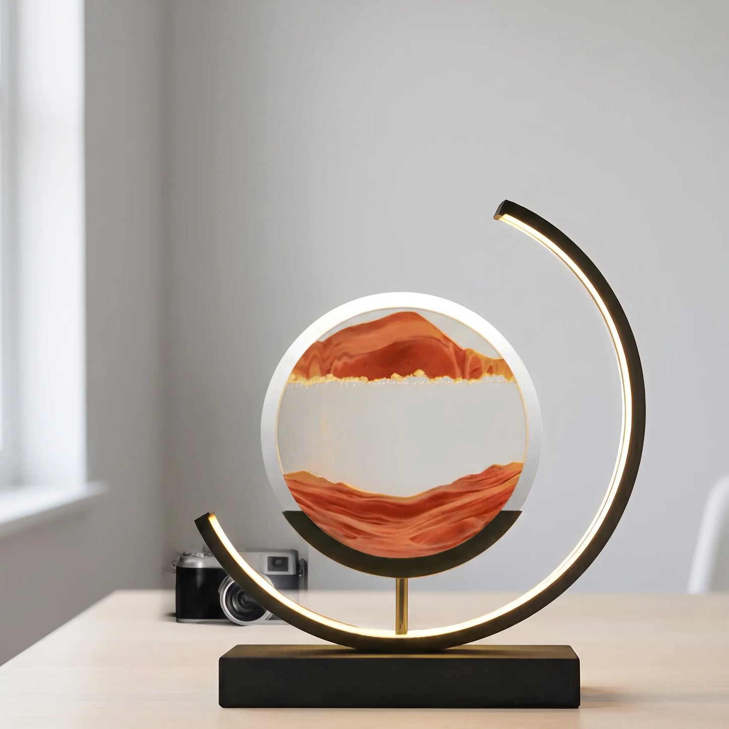 Lumivista - Circular Dynamic Moving Landscape Table Lamp