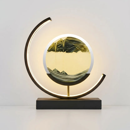 Lumivista - Circular Dynamic Moving Landscape Table Lamp