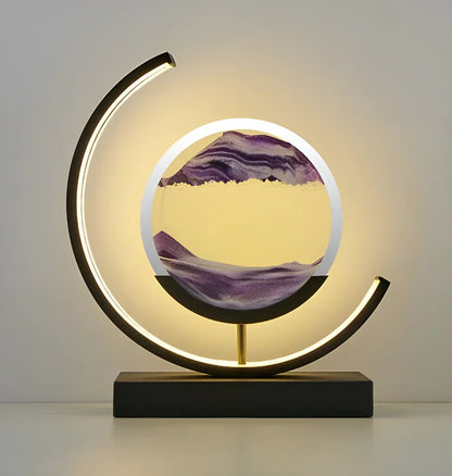 Lumivista - Circular Dynamic Moving Landscape Table Lamp