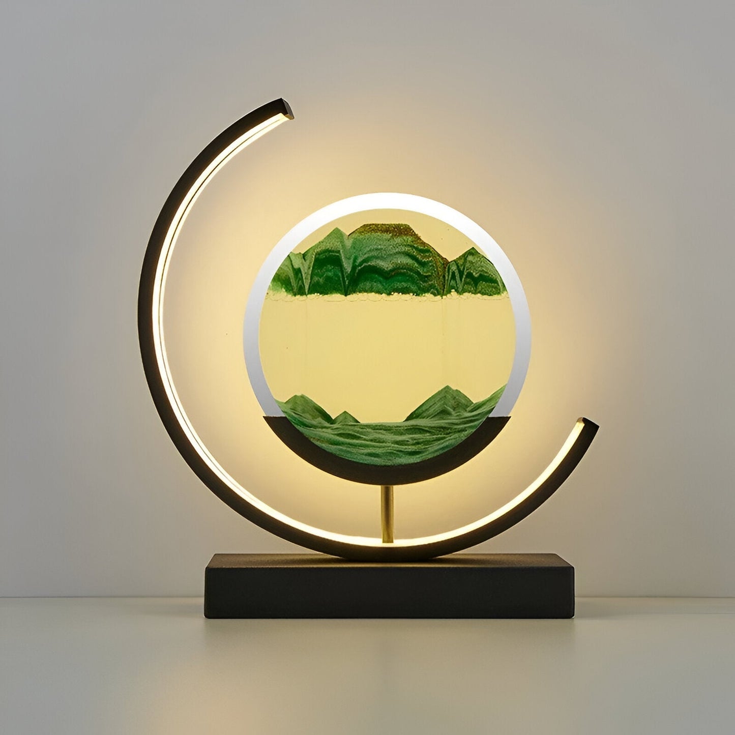 Lumivista - Circular Dynamic Moving Landscape Table Lamp