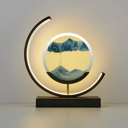Lumivista - Circular Dynamic Moving Landscape Table Lamp