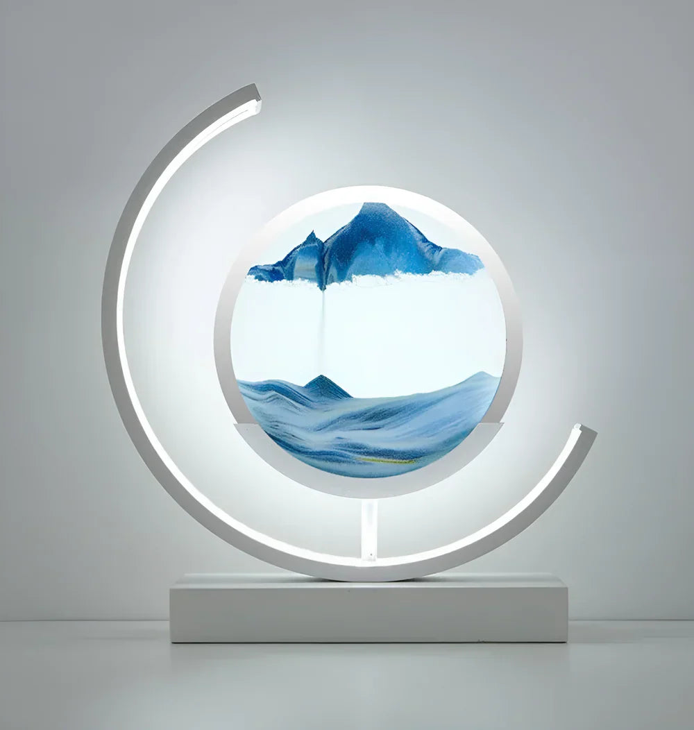 Lumivista - Circular Dynamic Moving Landscape Table Lamp