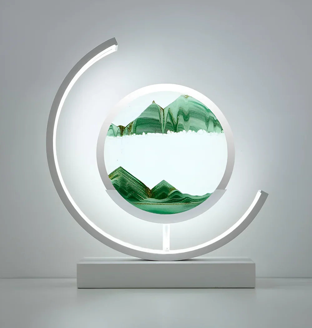 Lumivista - Circular Dynamic Moving Landscape Table Lamp