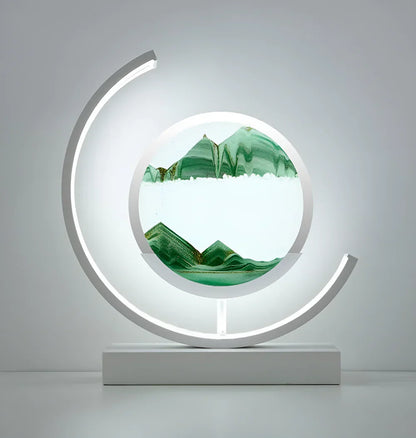 Lumivista - Circular Dynamic Moving Landscape Table Lamp