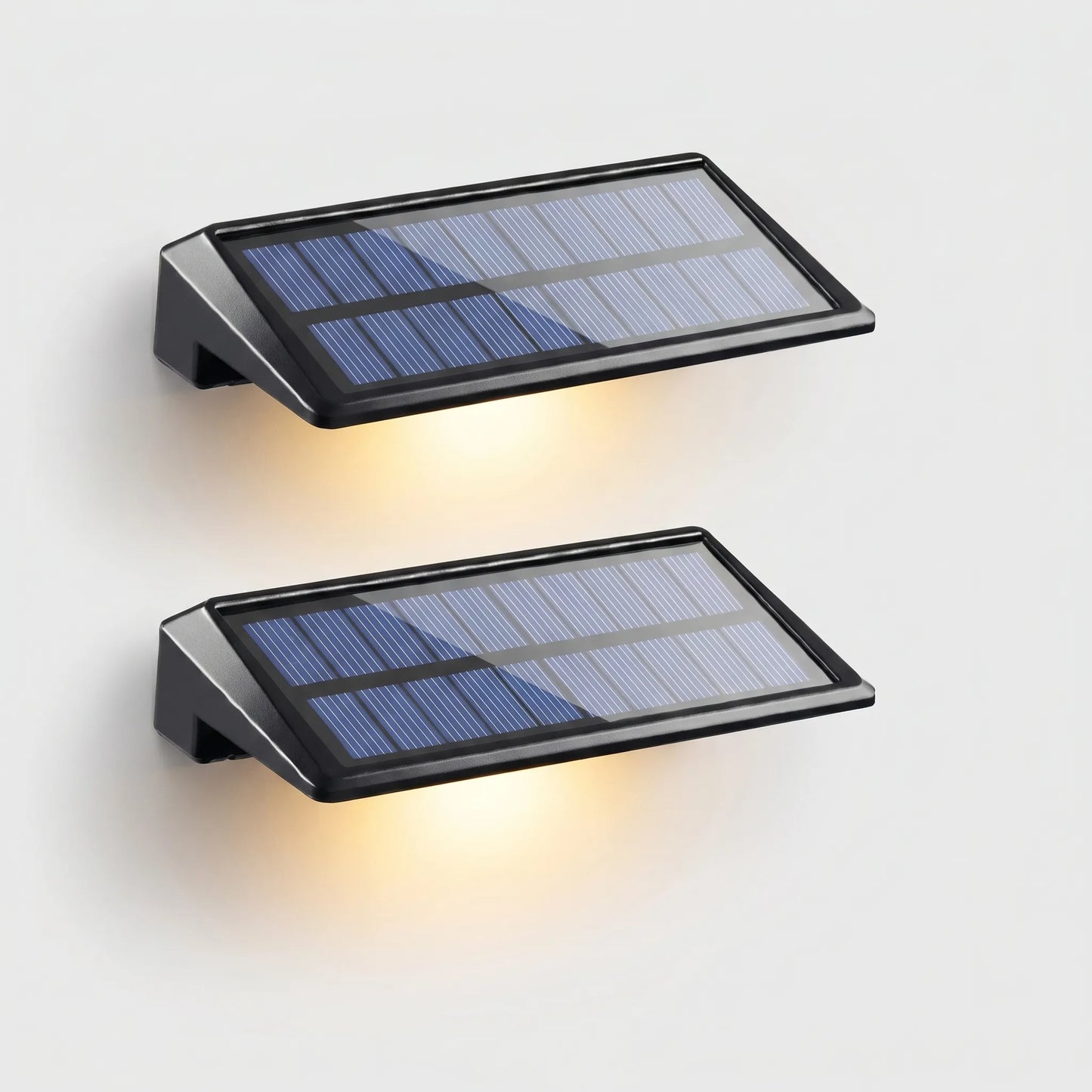 Lumora - 2 Wedge-Shaped Solar Wall Lights