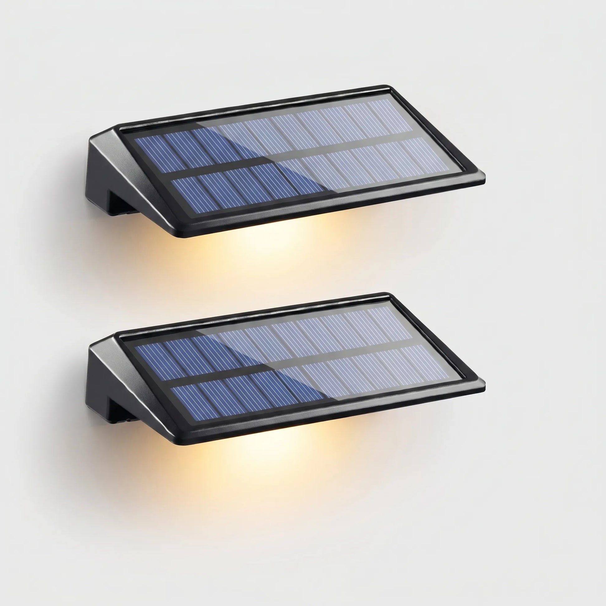 Lumora - 2 Wedge-Shaped Solar Wall Lights