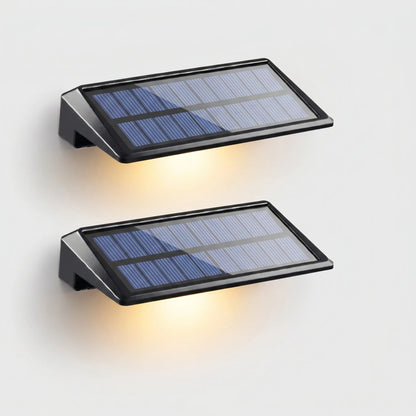 Lumora - 2 Wedge-Shaped Solar Wall Lights