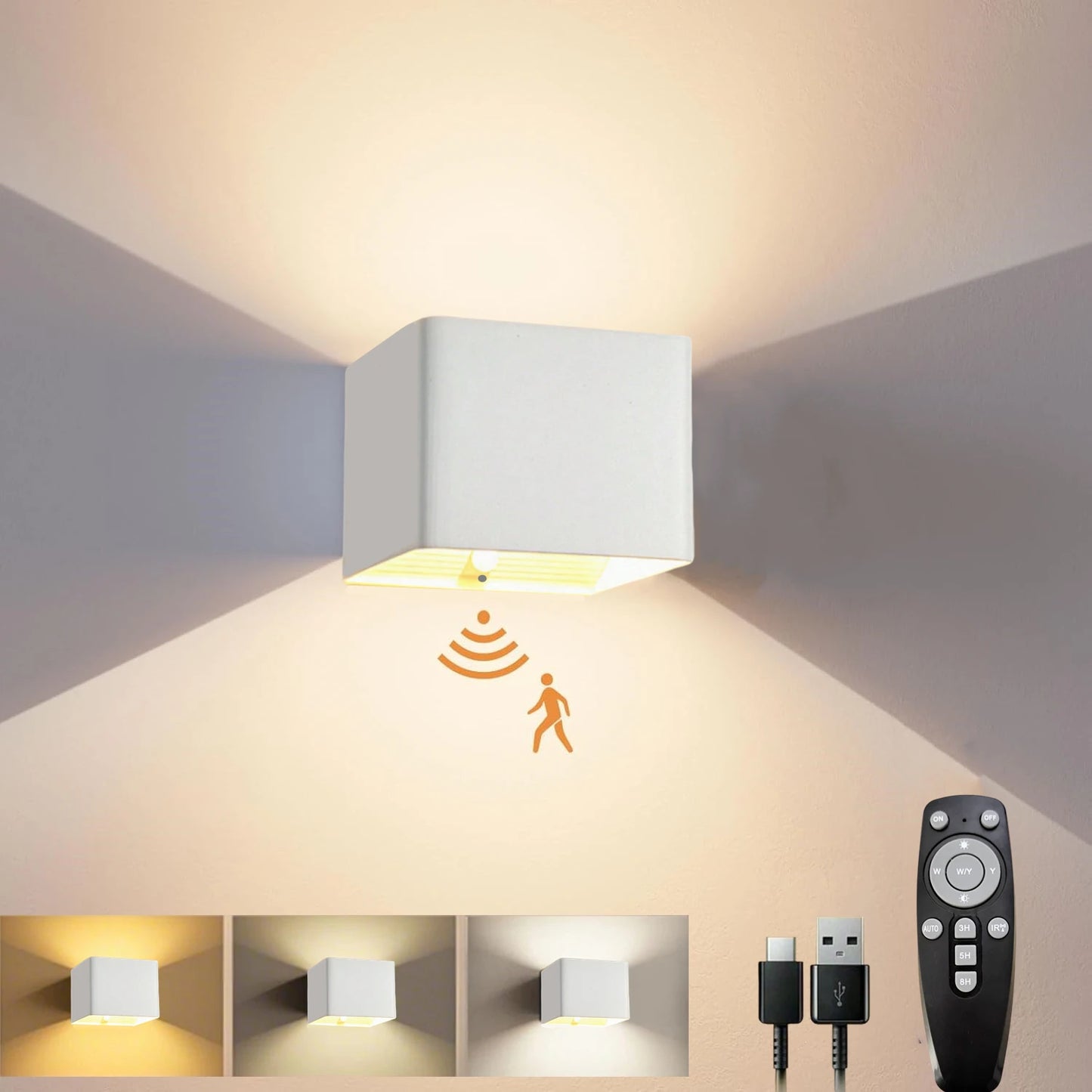 Lumovex - Rechargeable LED Up-Down Wall Sconce