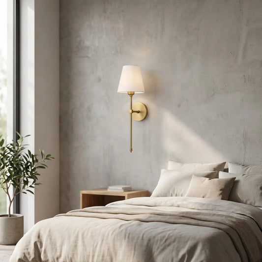 Lumsconce - Hardwired Fabric Shade Wall Sconce