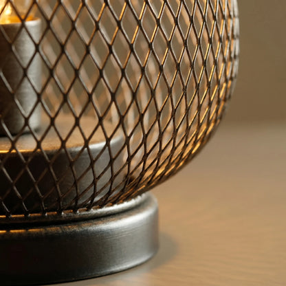 Lumwyn - Battery-Powered Mesh Lantern Table Lamp