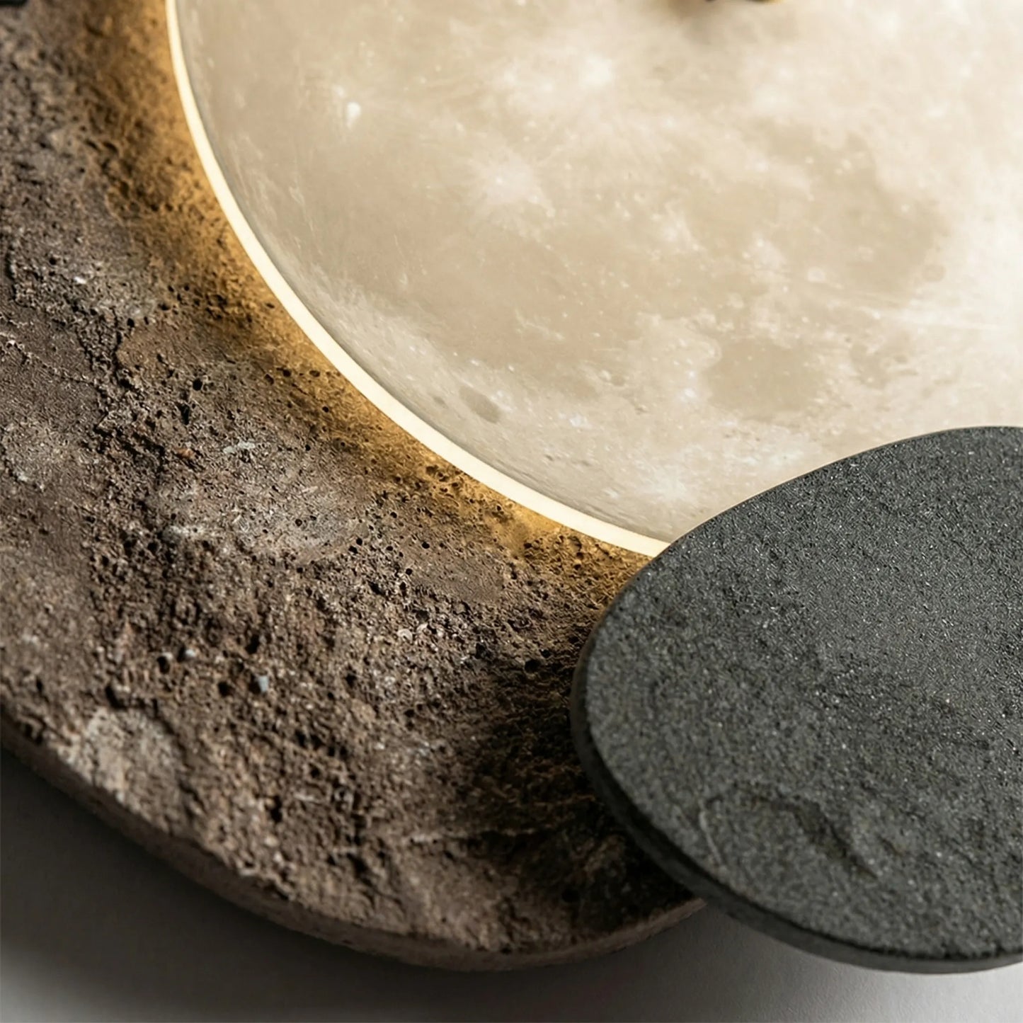 Lunorva - Moon Motif Organic-Shaped Wall Clock