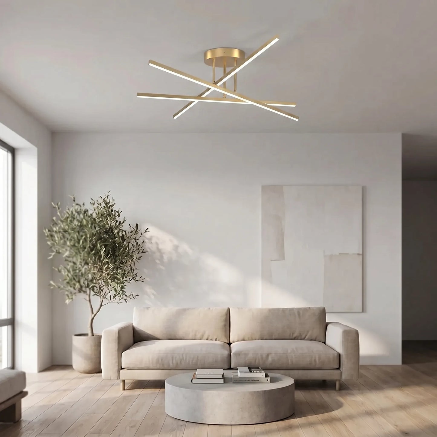 Luxiven - Nordic Geometric LED Ceiling Light