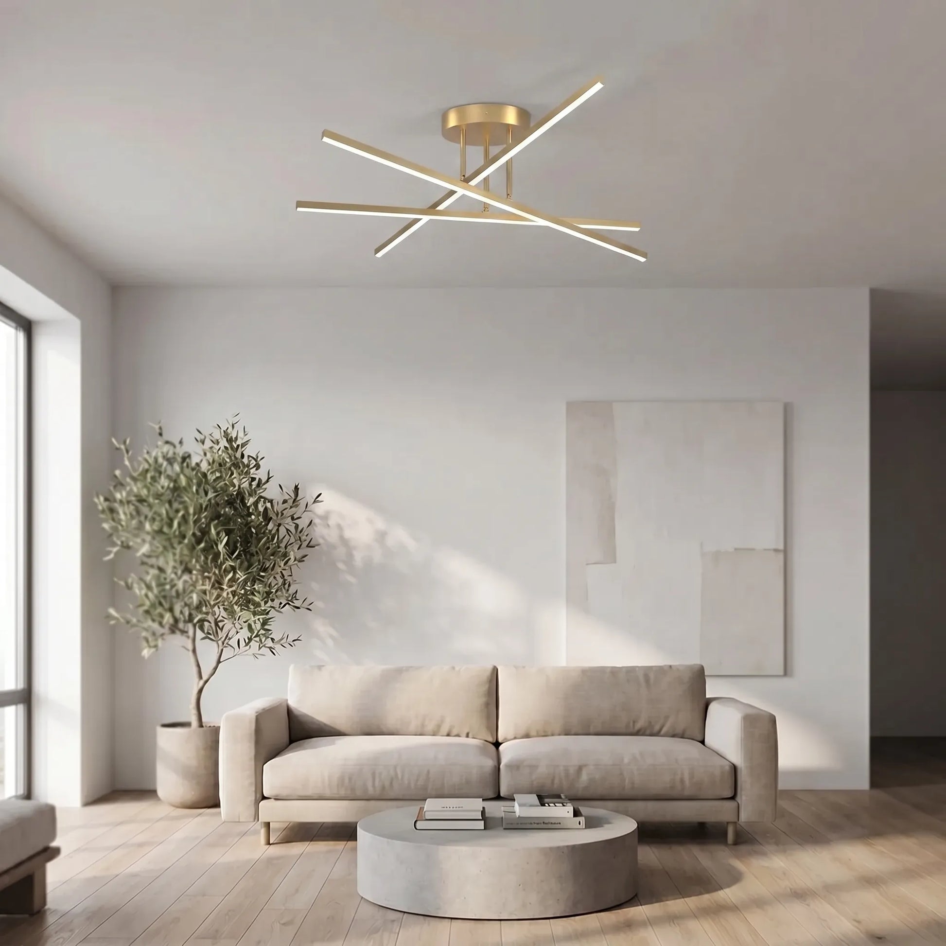 Luxiven - Nordic Geometric LED Ceiling Light