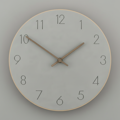 Minimalist Wooden Wall Clock | Modern Wall Clock 29 cm