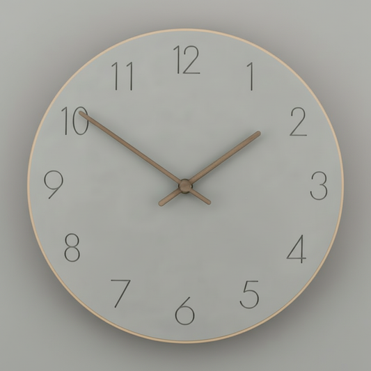 Minimalist Wooden Wall Clock | Modern Wall Clock 29 cm