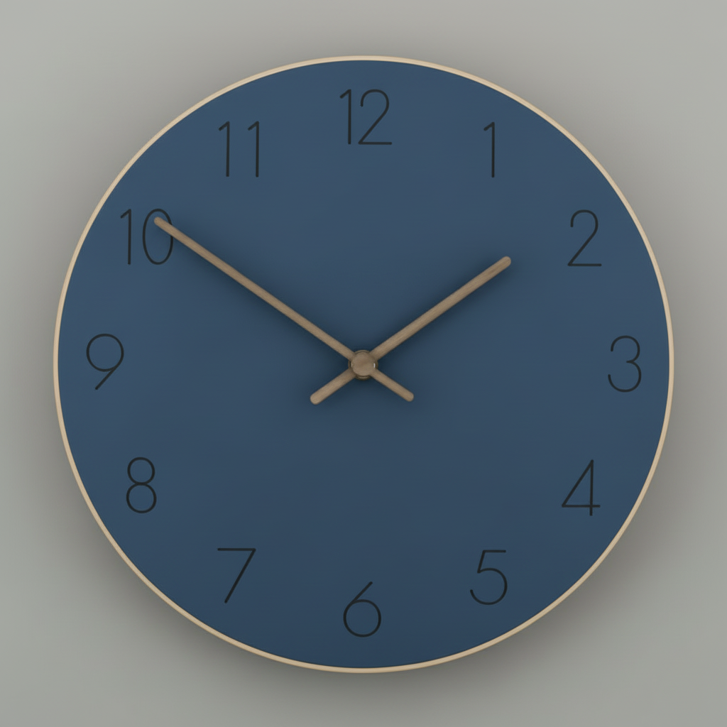 Minimalist Wooden Wall Clock | Modern Wall Clock 29 cm