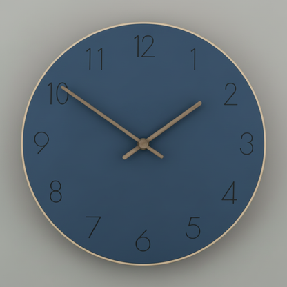 Minimalist Wooden Wall Clock | Modern Wall Clock 29 cm