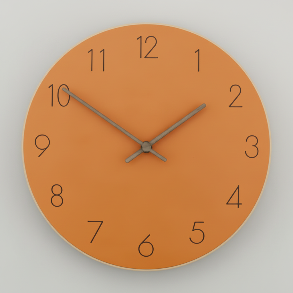 Minimalist Wooden Wall Clock | Modern Wall Clock 29 cm