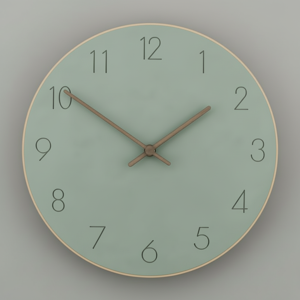 Minimalist Wooden Wall Clock | Modern Wall Clock 29 cm
