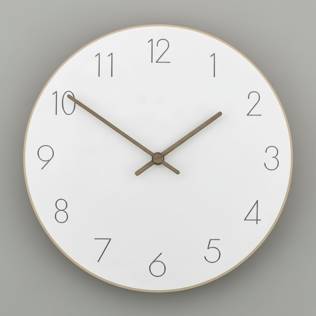 Minimalist Wooden Wall Clock | Modern Wall Clock 29 cm