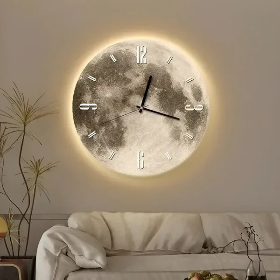 Moon Wall Clock | Decorative Home Accent for Living Space 1