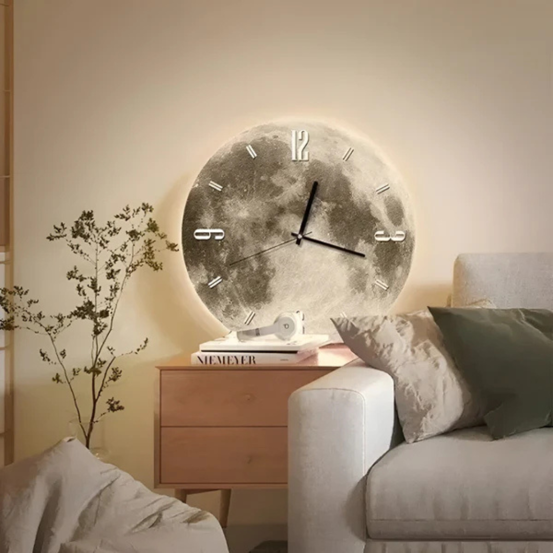 Moon Wall Clock | Decorative Home Accent for Living Space 2
