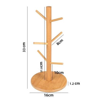 Mugvora - Vertical Six Hook Coffee Mug Tree