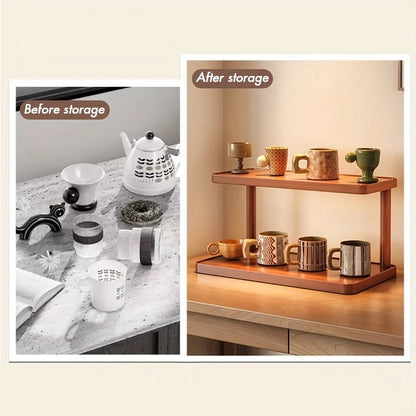 Nookify - Minimalist Two Tier Desk Organizer