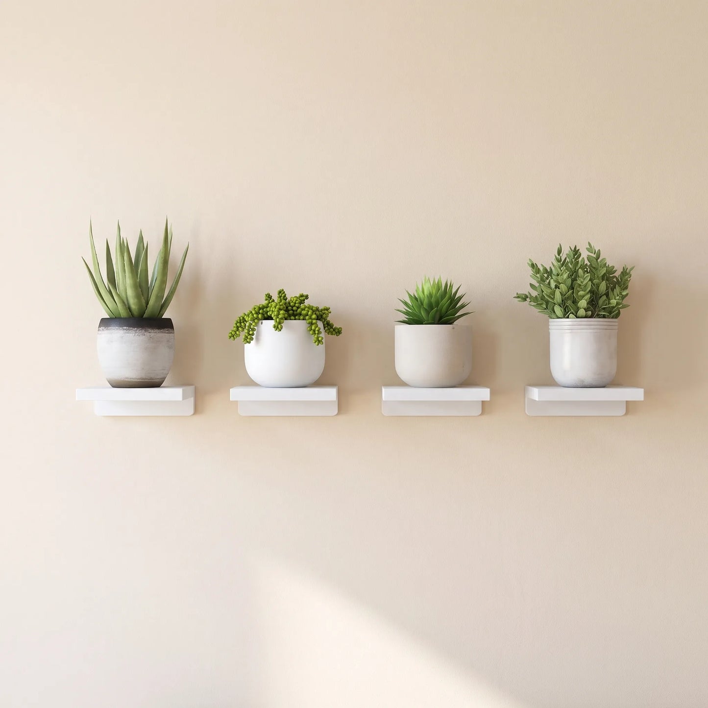 Nookra - Minimalist L-Shaped Floating Wall Shelves