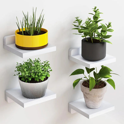 Nookra - Minimalist L-Shaped Floating Wall Shelves