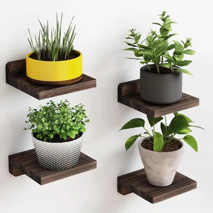 Nookra - Minimalist L-Shaped Floating Wall Shelves