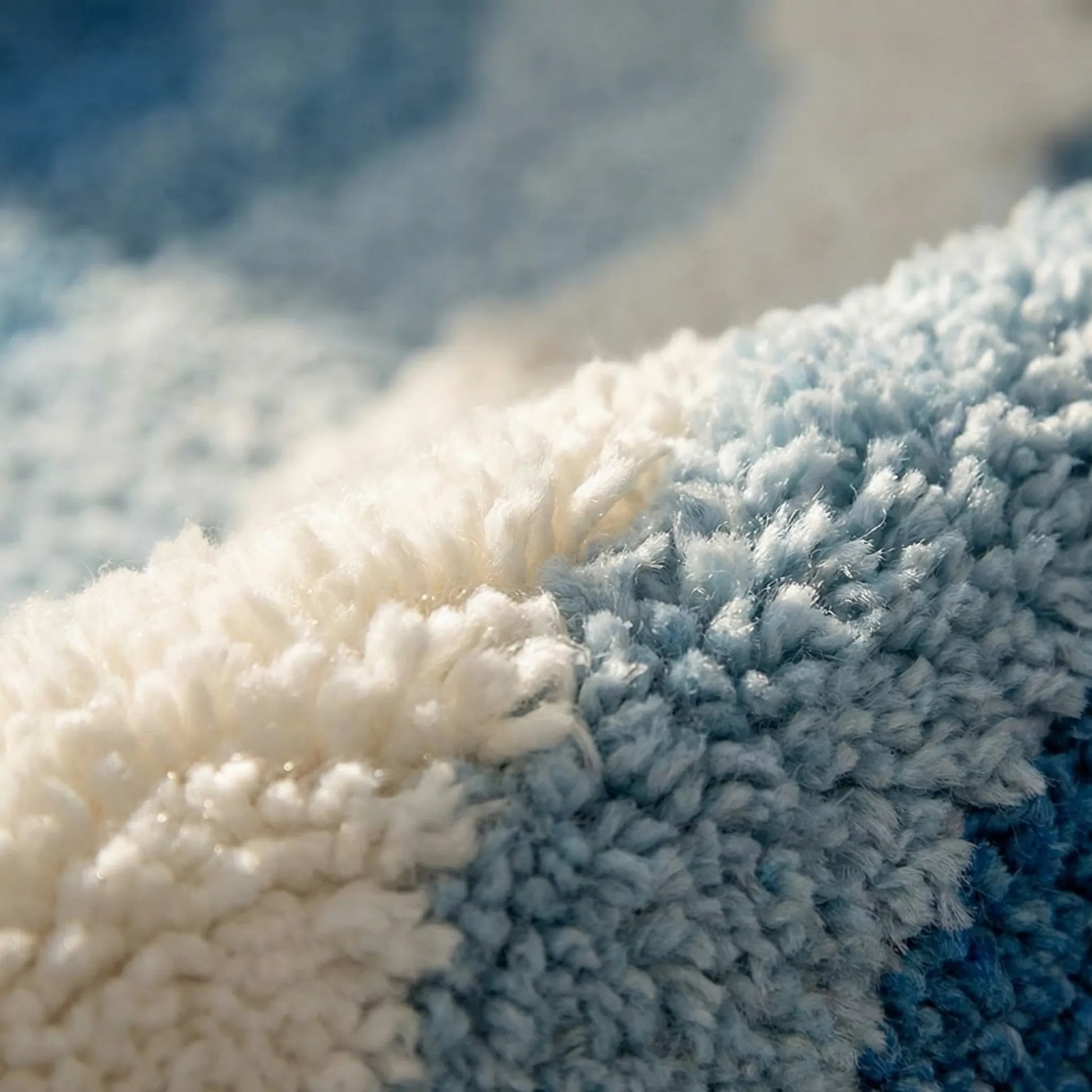 Oceanique - Ocean Wave Patterned Bedroom Rug
