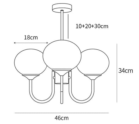Orbelia - Modern Globe Chandelier