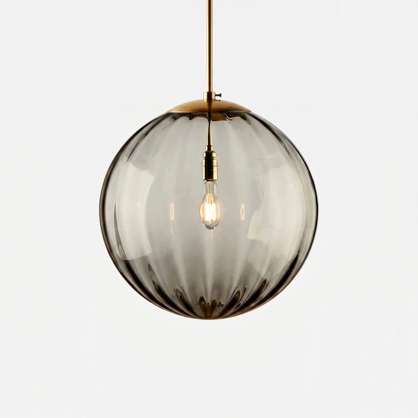 Orbilux - Ribbed Sphere Pendant Light