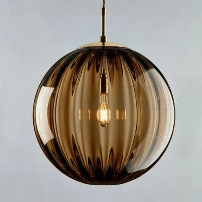 Orbilux - Ribbed Sphere Pendant Light
