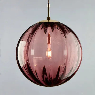 Orbilux - Ribbed Sphere Pendant Light