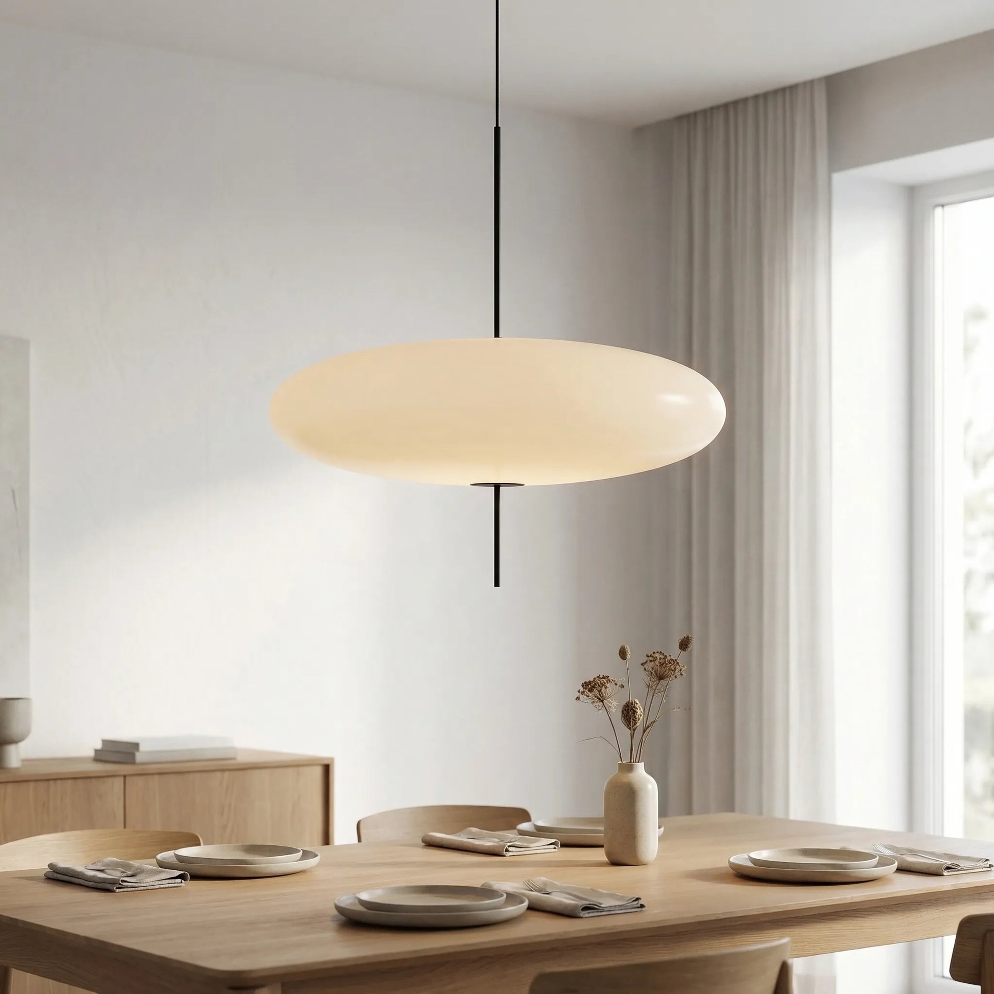 Orblume - Minimalist Floating Disc Pendant Lamp