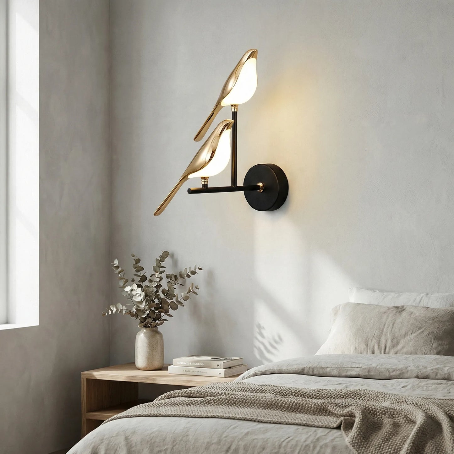 Perchlyn - Modern Sculptural Bird Wall Sconce