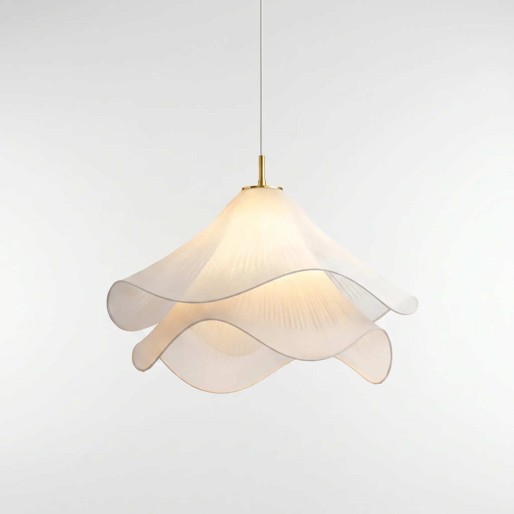 Petalux - Floral-Inspired Fabric Pendant Light