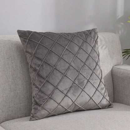 Quiltia - Quilted Diamond Throw Pillow Cover
