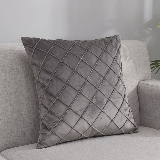 Quiltia - Quilted Diamond Throw Pillow Cover
