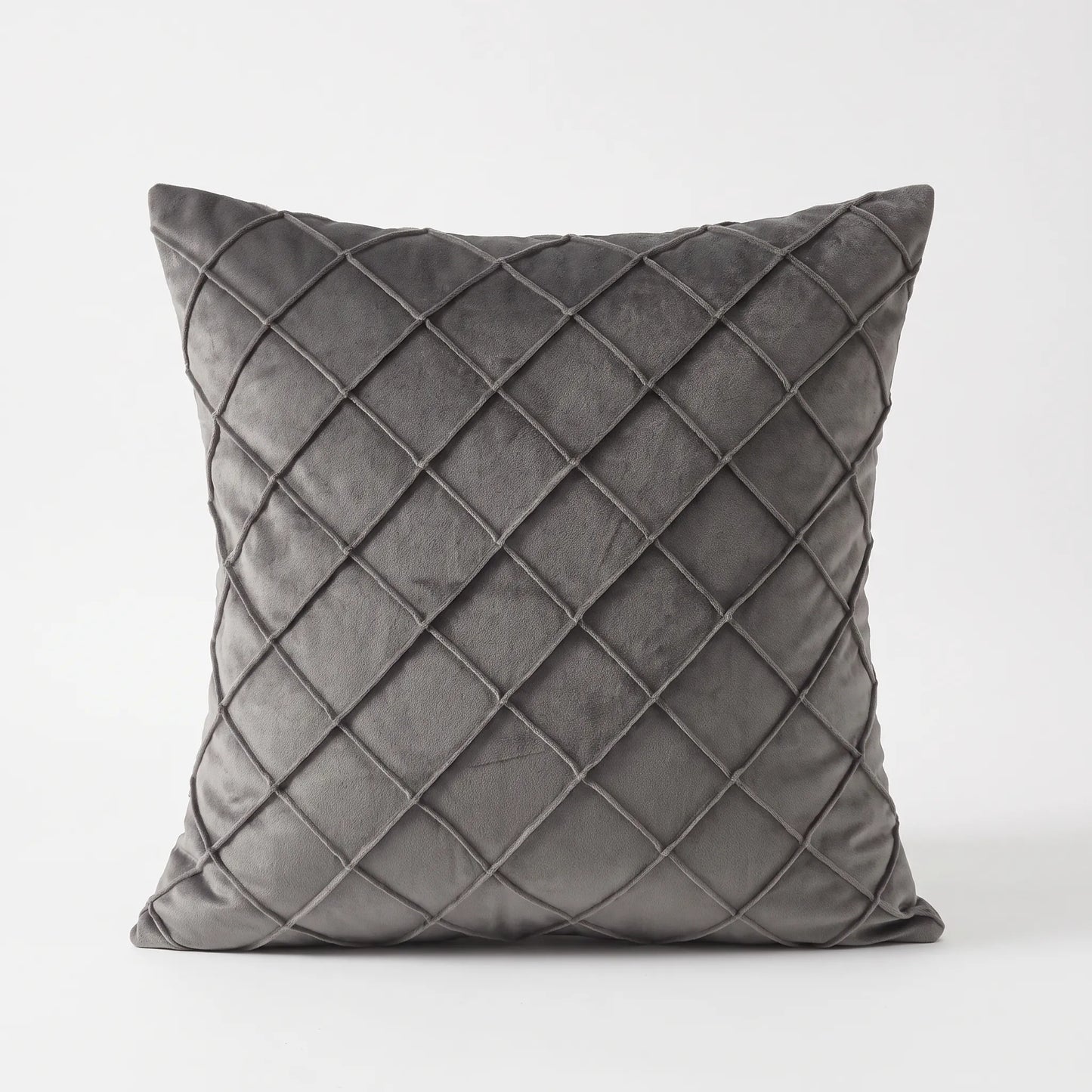 Quiltia - Quilted Diamond Throw Pillow Cover