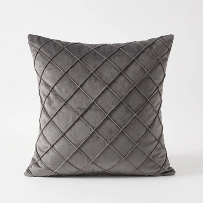Quiltia - Quilted Diamond Throw Pillow Cover