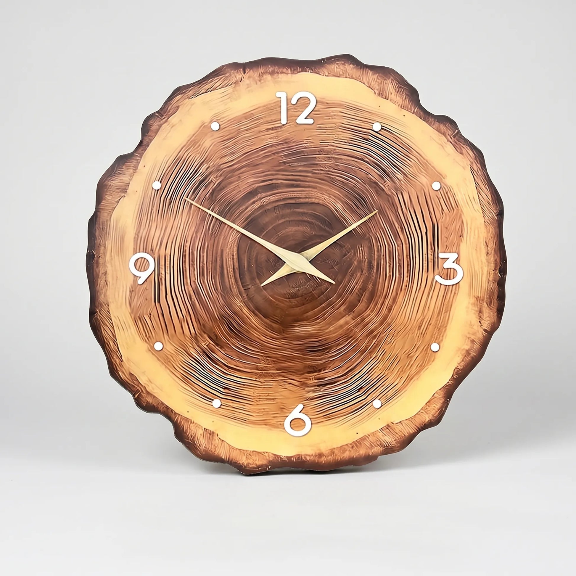 Rindara - Tree Ring Texture Wall Clock