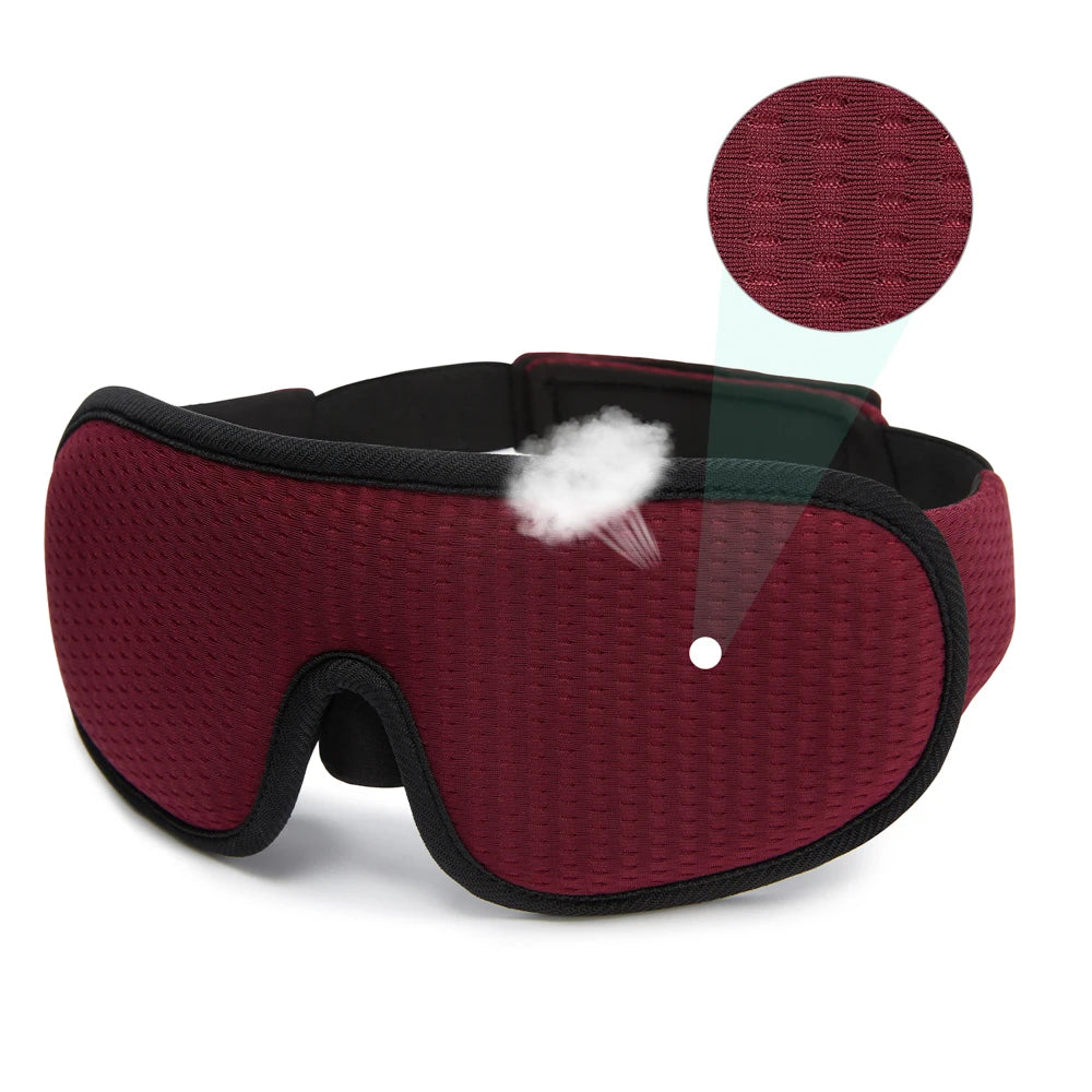 Noctura - Contoured 3D Sleep Mask — Red