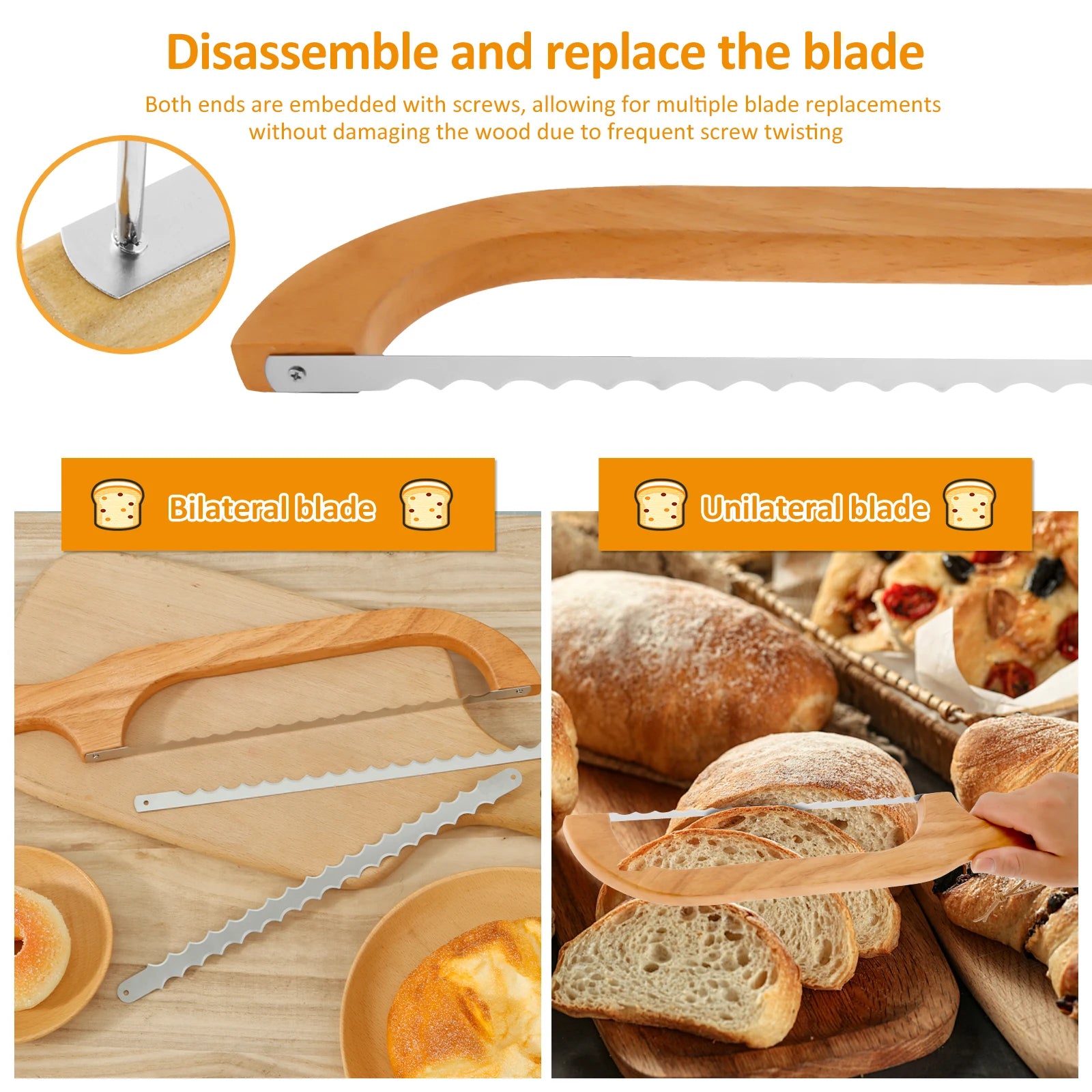 Changing the blade with the supplied screwdriver