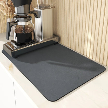 Draina - Absorbent Diatomite Drying Mat — Dark Grey