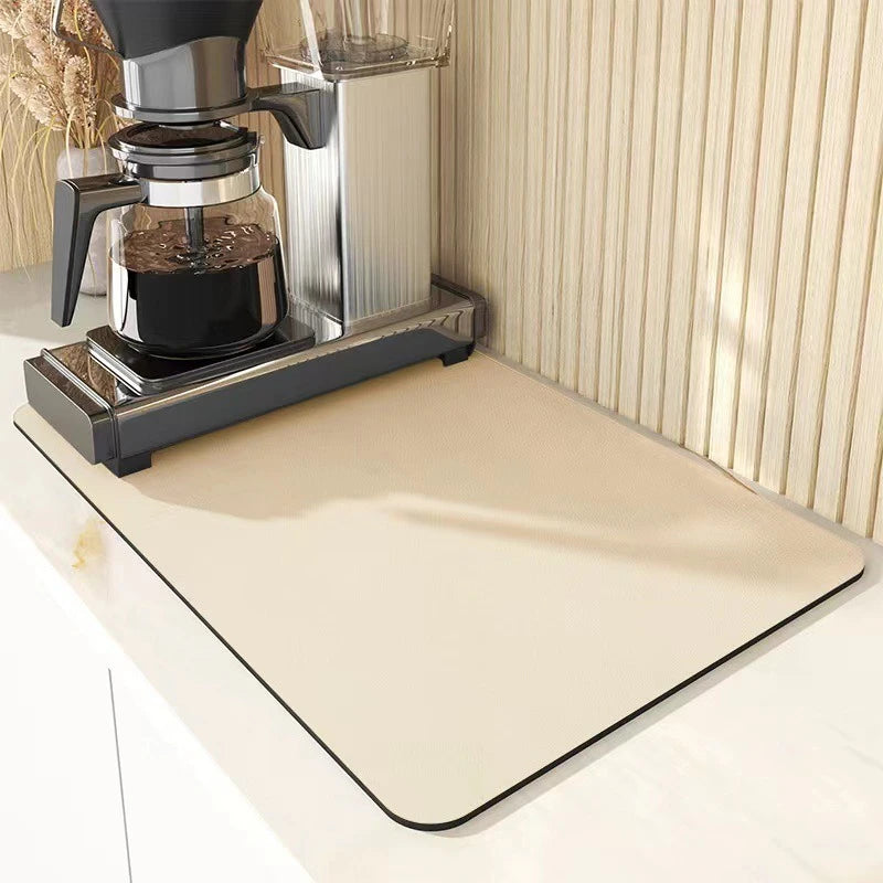 Draina - Absorbent Diatomite Drying Mat — Beige