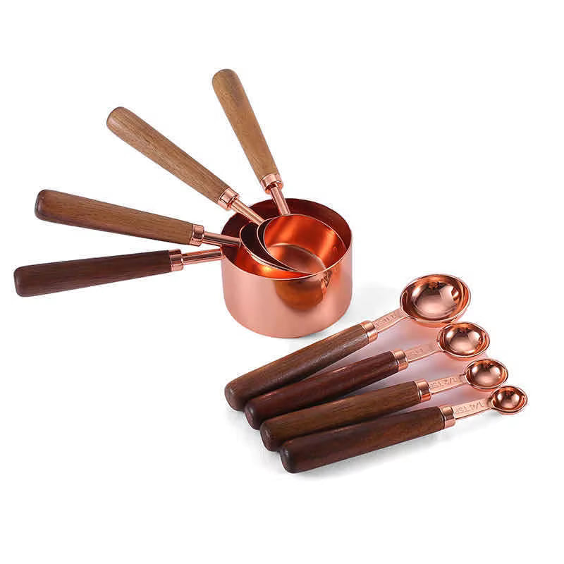 Mesura - Copper Measuring Cups and Spoons — Set of 8